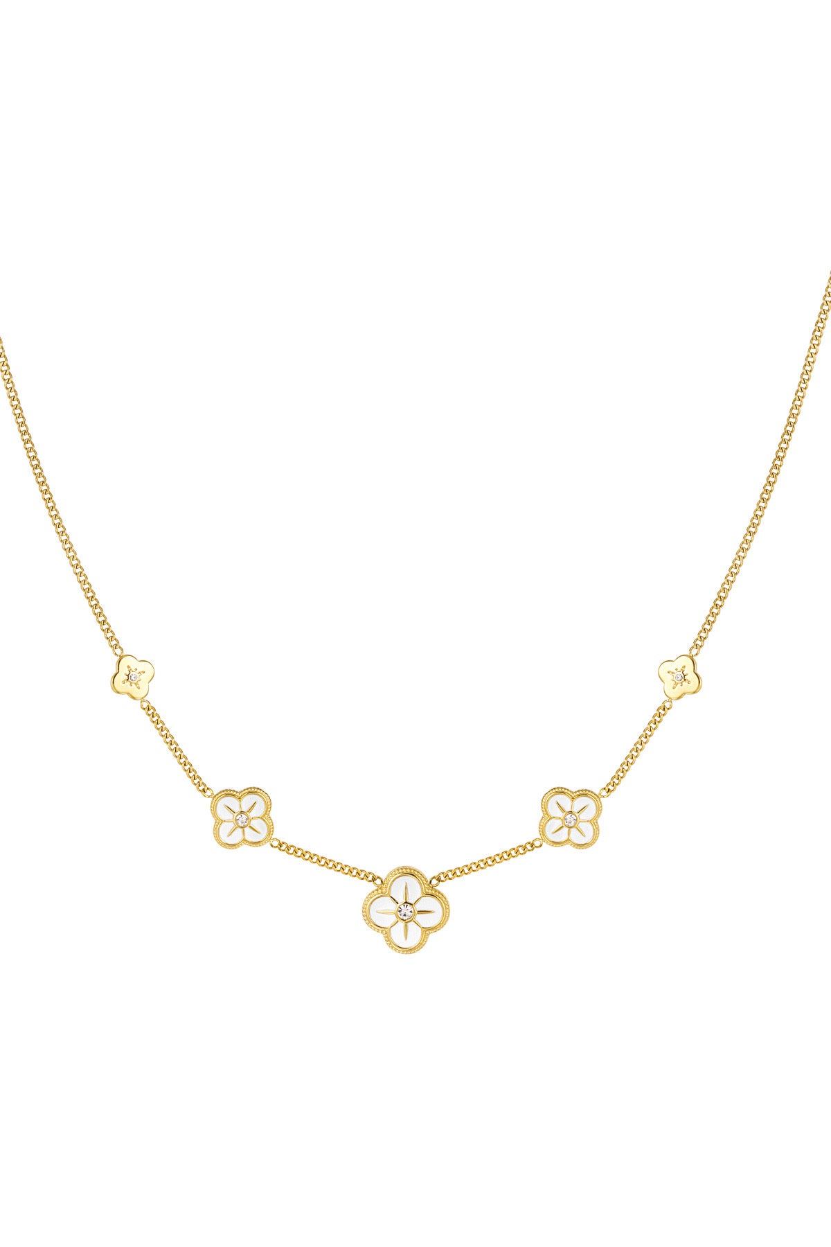 Clover Bloom Kette | 18K vergoldet
