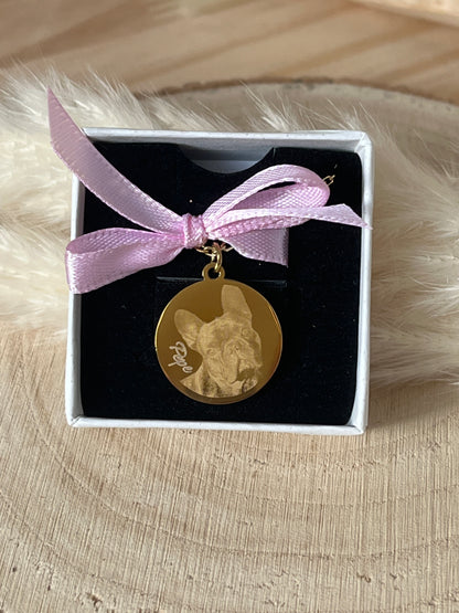 Fotogravur Kette | 18K vergoldet