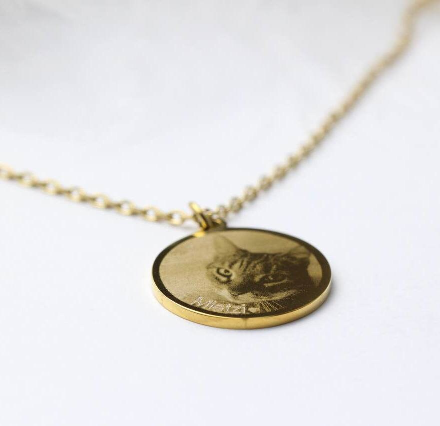Fotogravur Kette | 18K vergoldet
