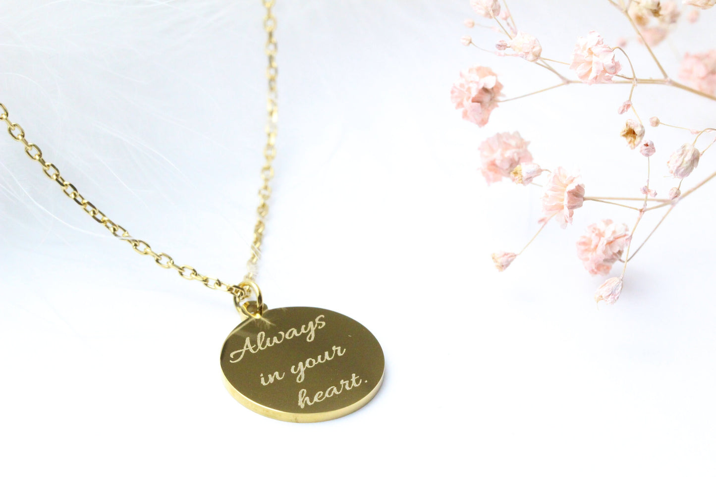 Fotogravur Kette | 18K vergoldet