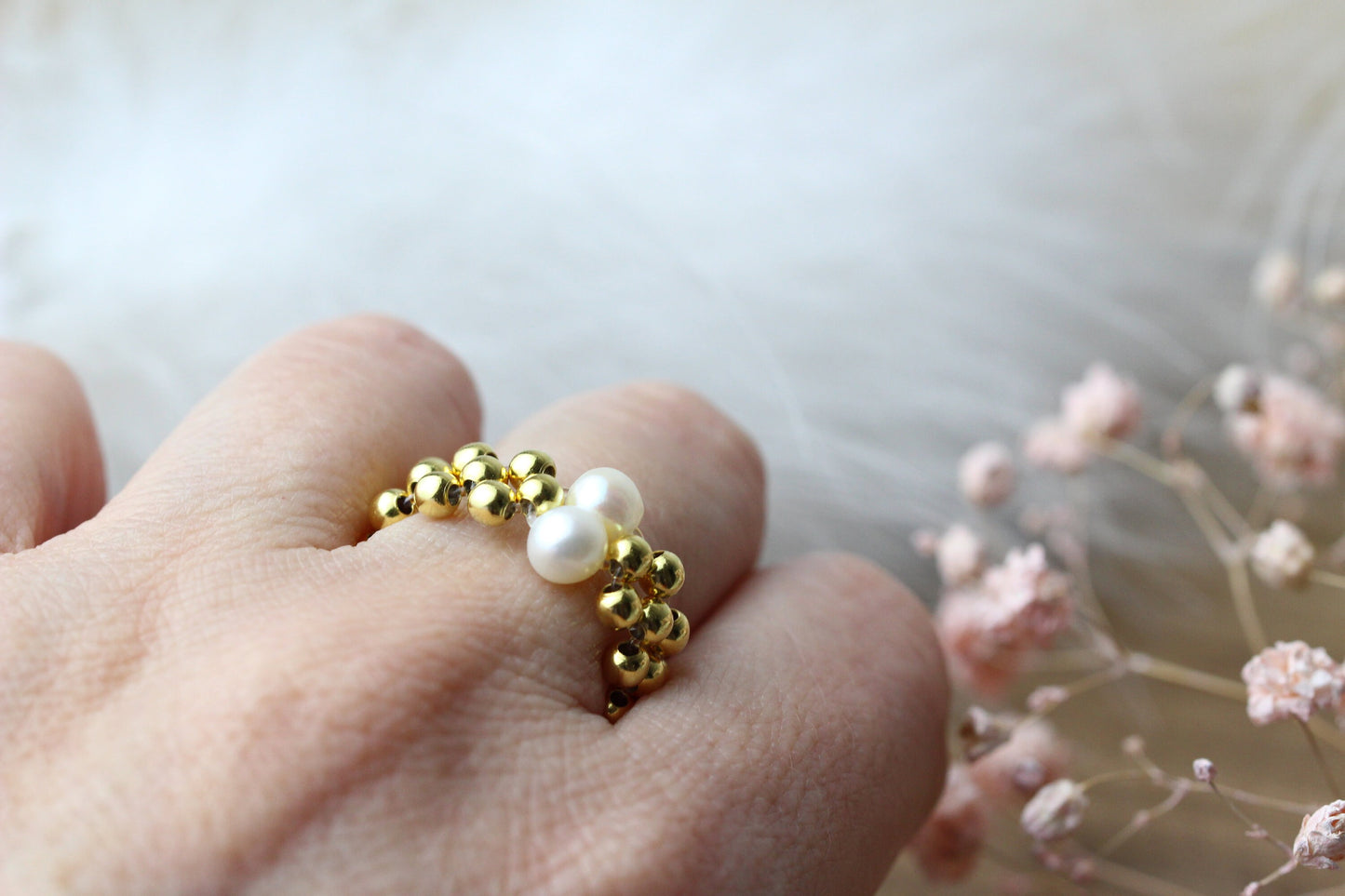 FlexinaPearl Ring | 925 Silber