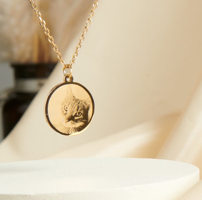 Fotogravur Kette | 18K vergoldet